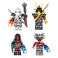 Miniatyrbillede 2 af 4: 11401 guld Ninja 24 børne samlede byggeklodslegetøj
