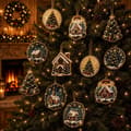 Gør-det-selv julepynt-sæt med perlesnor til juledekoration og gave Christmas Tree Series Set