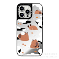 Miniatyrbillede 2 af 2: CASETiFY Compact iPhone 16 Pro Max Cover [1,2 m. 2X Militær Standard Drop Beskyttelse/Slank/Letvægt] - Flydende Capybara - Klar Sort