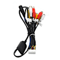 Miniatyrbillede 5 af 5: Bil Stereo Radio RCA Output Kabel Ledning Aux-in Adapter Subwoofer/Forstærker 3.5mm Hun 20-Pin Stik