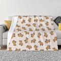 Miniatyrbilde 2 av 5: Capybara Tepper - Flanell, Alle Årstider, Ville Dyr Fra Sør-Amerika, Lett og Tynt Reisepledd For Sofa, Bil, Seng, 100x125cm 40x50in