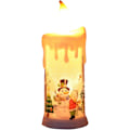 Miniatyrbilde 1 av 5: Julelysestake Mini Lysformet LED-lanterne Julemotiv Batteridrevet Juledekorasjon Borddekorasjon (1 stk)