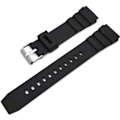 Pikkukuva 1 / 11: Kestävä kumikellon ranneke, musta Black 22MM