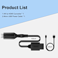 Miniatyrbilde 3 av 5: Wii til HDMI Konverter Wii HDMI Adapterkabel 1m/3.2ft 1080P Egnet{hh}