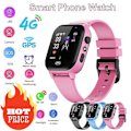 Miniatyrbild 3 av 4: Ny Smartklocka för Barn 4G SOS GPS Positionering Videosamtal SIM-kort Kamera Vattentät Klocka för Pojkar Flickor{HH} Pink