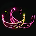 Pikkukuva 2 / 4: LED-lasit - Valoisat Cyberpunk-futuristiset neon-rave DJ-lasit, ladattavat, täysväriset (ohjattava väri)