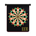 Miniatyrbild 11 av 11: Magnetisk Darttavla för Barn, Dartspel med Magnetiska Pilar, Dubbelsidig Säker Dartspel Roll-Up Darttavla Set 17 Plåtar{HH} 17 plates 6 darts