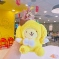 Miniatyrbillede 11 af 11: Tegneserie Kuromi dukke skoletaske vedhæng dukke plys legetøj par nøglering taske vedhæng Teddy Plush Sanliou-Puppy 11cm (with keychain)