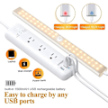 Pikkukuva 5 / 5: 40 LED-valoa vaatekaappiin, liiketunnistin, USB ladattava, 4 tilaa, 30 cm lämmin valo
