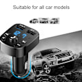 Miniatyrbilde 4 av 7: Billader FM-sender Bluetooth Audio Dobbel USB Bil MP3-spiller Autoradio Handsfree Lader 3.1A Hurtiglader Biltilbehør