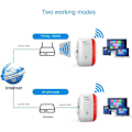 Miniatyrbillede 2 af 6: Wifi Booster Stikdåse + Inklusive Internetkabel, WiFi Signalforstærker, WiFi Extender, Trådløs WiFi Bo{HH}