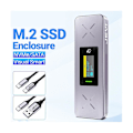 Miniatyrbilde 2 av 5: I9x Smart M.2 NVME/SATA SSD Kabinett, USB 3.2 Gen 2 10Gbps, Ekstern M2 Adapter Case Støtte M-