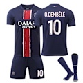Miniatyrbild 1 av 3: 2425 Paris hemmafotbollströja O.DEMBELE set A{HH} 20(110-120cm)