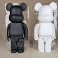 Miniatyrbild 7 av 7: 400% Högkvalitativ Svart Vit Björn Brick DIY Montering 28cm Galaxy Målning Björn 3D Modell Mini Brick Figur Leksaker WHITE