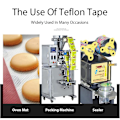 Miniatyrbilde 2 av 5: PTFE Teflon tape med lim, Hitemp isolert vakuumforsegling, lav friksjon 50MMX10M