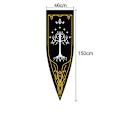 Miniatyrbillede 1 af 4: 46x150cm Middelalderligt Kongerige Rohan Gondor Hest Træ Banner Flag Vægdekoration Hjem Kollegium Stue Vimpel Flag Burgees Indretning A