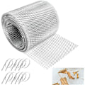 Miniatyrbillede 1 af 7: Aluminium tagrenderbeskyttelse 16 cm 16 Cm X 12.2 M 1roll