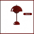 Miniatyrbilde 5 av 5: Bordlampe, Øyevennlig LED Blomsterpotte Bordlampe Bærbar for Skole{HH} Burgundy