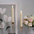 Miniatyrbilde 5 av 5: 6-pakning 17,5 cm flimrende flammeløse lys (beige) med fjernkontroll