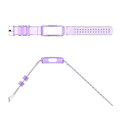 Miniatyrbillede 2 af 5: Transparent armbånd til Fitbit- Ace 2/Inspire/Inspire 2 Smart Watch Braceletu{hh} Transparent Black