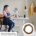Miniatyrbilde 4 av 8: 183 cm rull lærreim symaskin rund lærsnor 5 mm diameter lær