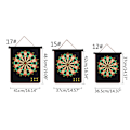Miniatyrbild 5 av 11: Magnetisk Darttavla för Barn, Dartspel med Magnetiska Pilar, Dubbelsidig Säker Dartspel Roll-Up Darttavla Set 17 Plåtar{HH} 17 plates 6 darts