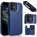 Miniatyrbillede 5 af 8: iPhone 12 - Praktisk stilfuldt etui med kortholder sort Black