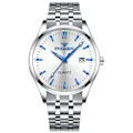 Miniatyrbillede 1 af 5: Herre Business Quartz Ur, Analog Vandtæt Lysende Dato Casual Armbåndsur