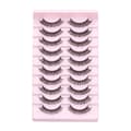 10 paria 3D Mink DD Curl -venäläisiä tekoripsiä TK03