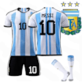Miniatyrbillede 1 af 2: 2022 VM Argentina 3-stjernet sæt, fodboldtræningssæt Hjemmebane Home 22（6-7Years）