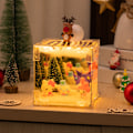 Miniatyrbillede 11 af 11: Jule Rubiks Cube Natlampe Julefrokost Udklædning Halloween Rubiks Cube Spejl Natlampe