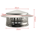 Miniatyrbilde 1 av 10: Ventilert regnhette for pipe 200MM{hh} 200mm