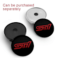 Miniatyrbild 5 av 5: 4 st 56+60 mm Bilhjulnavcentrumkåpor Dekalmärken Fälgtäckning Autoemblem Styling för Subaru STI Impreza Forester XV Tribeca 56mm Silver