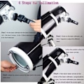 Miniatyrbillede 5 af 7: Teleskop Laser Kollimator 1.25 tommer, Bysameyee Kalibrator med 2'' Adapter til