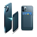 Pikkukuva 3 / 11: Soveltuva/13 Applen magneettinen korttikotelo matkapuhelimen korttikotelo henkilökortin takatarra nahkaa Calabash color transparent case