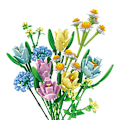 Pikkukuva 1 / 11: Rakennuspalikat Kukat Säilötyt Kukat Ruusut Ystävänpäivälahja Kimppu Koottavat Lelut 655008 tulip bouquet/837 particles