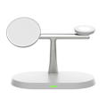 Miniatyrbillede 2 af 2: 3-i-1 MagSafe Trådløs Oplader til iPhone / Apple Watch / AirPods Vit