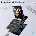 Miniatyrbilde 6 av 8: Samsung Galaxy Z Fold 6 5 4 Stativ og Tastatur Mus, Bærbart Mini Bluetooth-tastatur