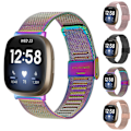Pikkukuva 4 / 5: Fitbit Versa 3 musta ruostumattomasta teräksestä valmistettu ranneke{hh}