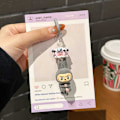 Miniatyrbillede 4 af 11: Lazy Yoga Series Mobiltelefonkæde Plys Stil Trendy Let Luksus Taskeophæng Trendy Stil Anti-drop Plush 3
