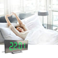 Miniatyrbild 5 av 5: Digital Väckarklocka för Sängbord, LED-Väckarklocka med Display, Nattlampa, USB-Laddningsport, för Sovrum, Röd