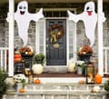 Halloween-aave riippuva ulkokoriste - ystävällinen aavemainen juhlatarvike