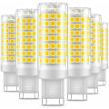 Miniatyrbild 1 av 5: 6-pack G9 LED-lampa, flimmerfria 9W LED-lampor kallvitt 6000