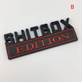 Miniatyrbild 1 av 5: 1X 3D ABS Emblem SHITBOX EDITION Märke Bil Bakre Sida Dekal