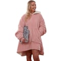 Miniatyrbillede 1 af 10: Sienna Hættetrøje, Ultra Blød Sherpa Fleece, Varm, Hyggelig, Komfortabel, Stor og Bærbar, Stor Sweater pink