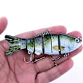 Miniatyrbilde 2 av 5: 1 stk. Leddet Crankbait 6 Seksjoner Swimbait Fiske Lokkemiddel 11cm Kunstig Asp Gjedde Fiskeutstyr{hh} 4