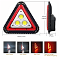 Miniatyrbillede 2 af 6: Vandtæt 30W 1500LM LED Arbejdslampe 3 COB Bærbar LED