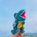 Miniatyrbild 1 av 11: Tecknad Kuromi docka skolväska hänge docka plyschleksak par nyckelring väska hänge Plush navy blue Tyrannosaurus Rex 11cm (with keychain)