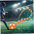 Miniatyrbillede 2 af 5: Fodbold til fritid, curve ball til børn, gummiforet curve ball, 20 cm diameter, buet fodbold med lufthuller, egnet til udendørs leg -KK-{hh}