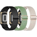Miniatyrbillede 1 af 6: Elastiske armbånd, kompatible med Fitbit Charge 5/Fitbit Charge 6 armbånd til mænd og kvinder, åndbare og justerbare C